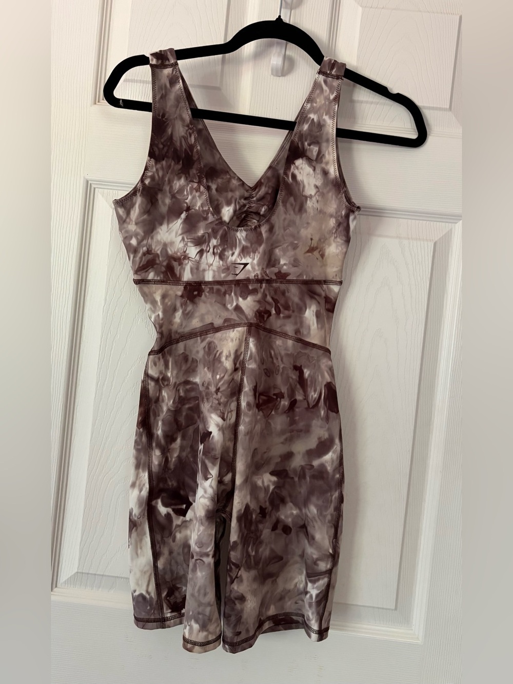 Gymshark Marbled Brown & Cream Elevate All in One